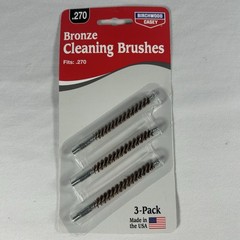 Birchwood Casey .270 Bronze Bore Cleaning Brushes 3pk 41239. H11-12