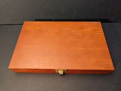 Barely Used Gunmaster Model # UGC 76W Universal Cleaning Kit in wood box