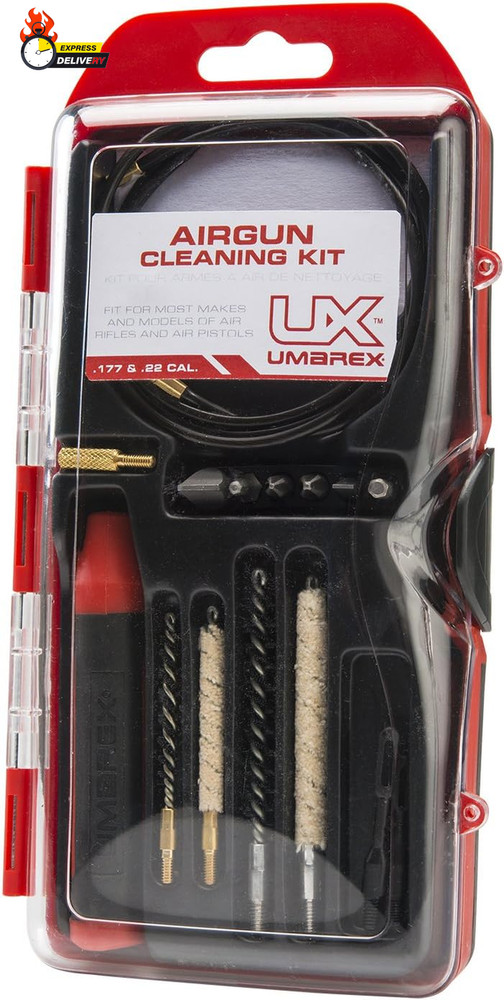 .177 and .22 Caliber Air Gun Cleaning Kit – Includes Cleaning Rod, Brushes, Mops