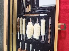Gunmaster Deluxe Universal Gun Cleaning Kit UGC 76W In Wooden Box Used Condition