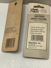 Kleen bore gun cleaning supplies, 3 phosphor bronze bore brushes, 2 patch holder
