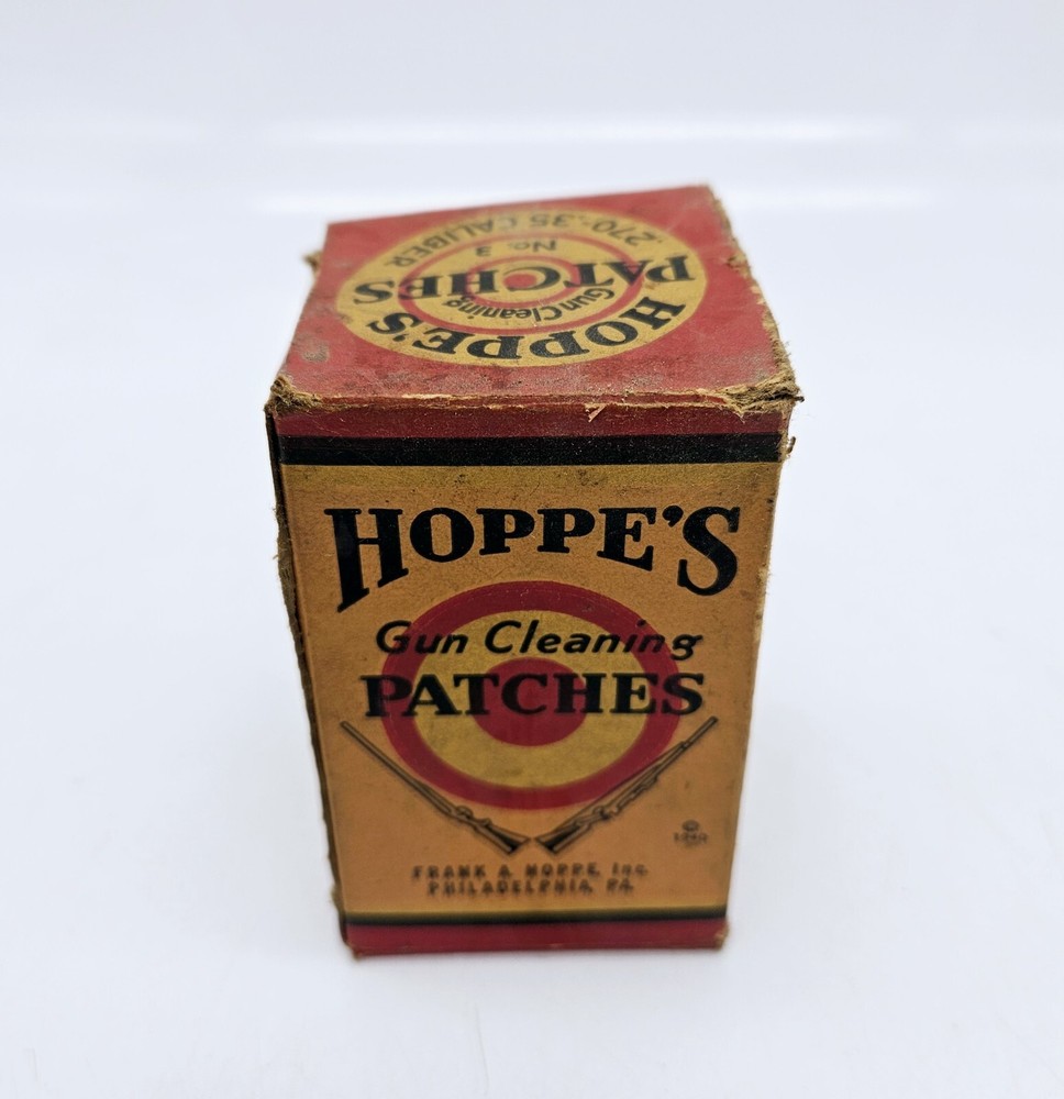 Hoppes No. 3 Gun Cleaning Patches .270-.35 Caliber Vintage 100 Count in Box
