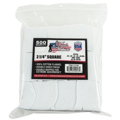 Gun Cleaning Patches – 500 Count – 2 1/4 Inch – Square 2 Inch, White