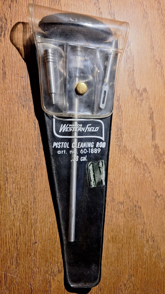 Vintage Wards Western Field .38 Cal Pistol Cleaning Kit #60-1889