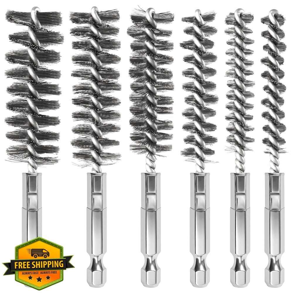 AUGHOA 6 PCS Bore Brush Set 8-19mm
