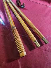 Antique 3pc Wooden&Brass Gun Cleaning Rod 36″ Shotgun/Black Powder Rifle No…
