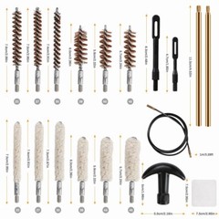 Universal Gun Cleaning Kit for Rifle Pistol Shotgun Cleaner Set for any Caliber