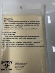 Hoppe’s WAX TREATED GUN CLOTH Clean Polish Protect Wood