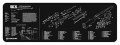TekMat R36-SKS Gun Cleaning Mat 12×36 Black Neoprene for SKS Rifle Maintenance