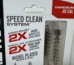 .40 Caliber Handgun Real Avid Bore-Max Speed Clean Kit w/ Patches – NEW