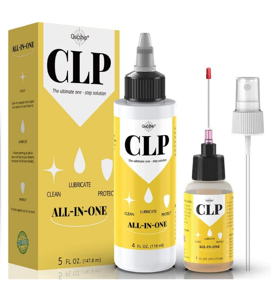 Gun Cleaning Kit CLP and Lubricant – 4 oz & 1 oz Needle Oiler