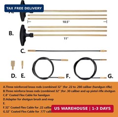 BOOSTEADY Gun Cleaning Kit Universal Gun Cleaning Kit Shotgun Pistol Cleaning Ki