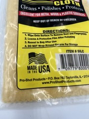 Pro Shot Gun Care Silicone Cleaning Cloth, Yellow, 14” X 15” (SILC) Made In USA