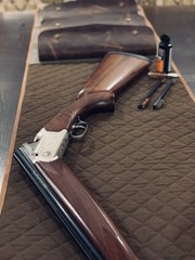 Brown Canvas Leather Shotgun/ Rifle Cleaning Mat