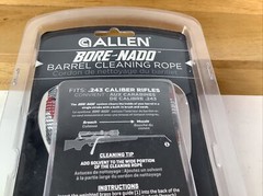 NEW SEALED Allen Bore-Nado Rifle Barrel Cleaning Rope .243 Cal