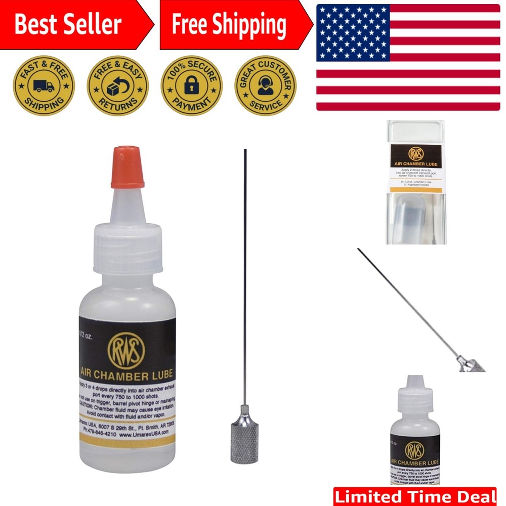RWS 0.5 Ounce Air Gun Chamber Lube Gel with Applicator Needle – Top Performance