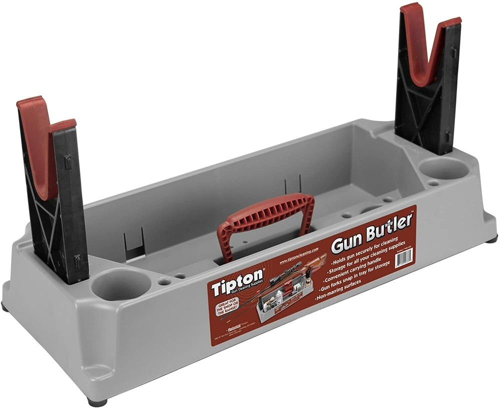 Gun Cleaning Kit Rack Butler Rifle Shotgun Cleaning Supply Storage Box Vise