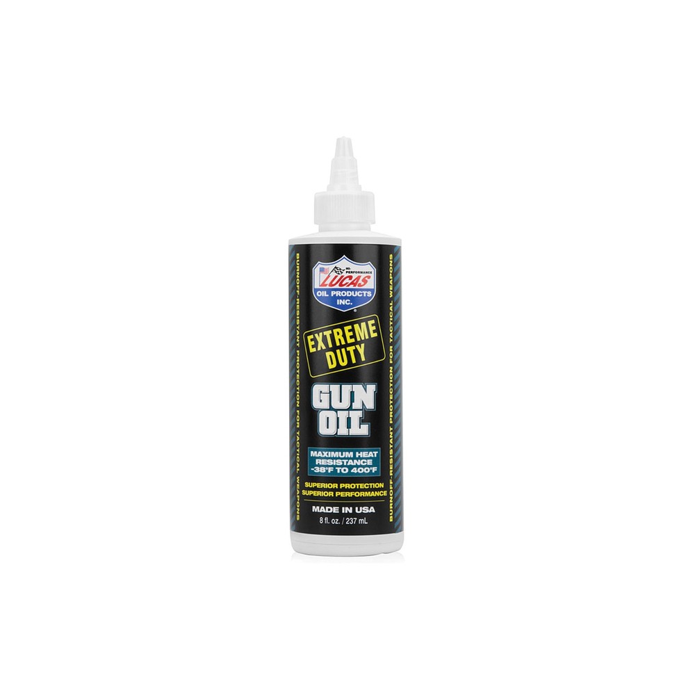 Lucas Oil Extreme Duty Gun Oil 8oz Sqeeze Bottle Made in the USA