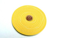 YELLOW KNIFE EDGE MUSLIN RAZOR BUFF 6” TREATED CHEMKOTE BUFFING WHEEL 2 Pcs