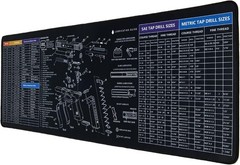35×12 Inches Gun Cleaning Mat, Large Gun Mat for Glock Black