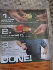 Hoppe’s “1-2-3 Done!” Shotgun Cleaning Kit for 20 gauge with Bore Snake