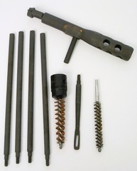 Rifle Cleaning Kit Bore Brushes, Rods, Combination Tool 8 PIECES