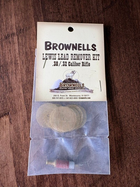 Brownells Lewis Lead Remover Kit .30 .32 Cal Rifle NEW 516101030 Gunsmithing