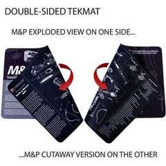 S&W M&P Cleaning Mat Waterproof Oil Resistant Diagram & Cutaway Thick DUAL SIDED