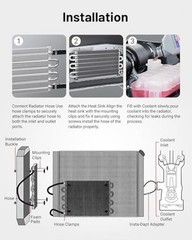 Silver 5/16″ Transmission Oil Cooler Tube and Fin Kit – 8 Pass – Universal
