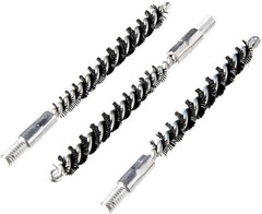 Nylon Bore Brush .17 Caliber 3 Pack with Durable Wire Core and Nylon Bristles fo
