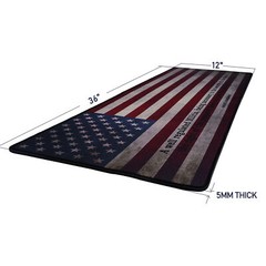 US Flag Patterned Pistol Gun Cleaning Mat 12.1″x35.5″ 2nd Amendment with Pouch
