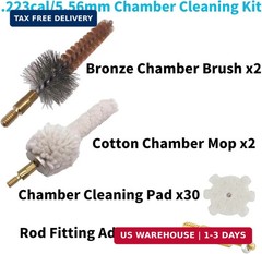 Chamber Cleaning Tool Kits – Chamber Brush x2, Cotton Mop x2 and Star Chamber Cl
