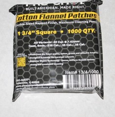 Pro Shot Cotton Cleaning Patches 1 3/4″ Sq 1000 Count 7mm 30-06 7.62 338 $4 ship