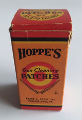 Vintage Hoppe’s .22 – .270 Caliber Gun Cleaning Patches No 2 Box FULL 1940s USA