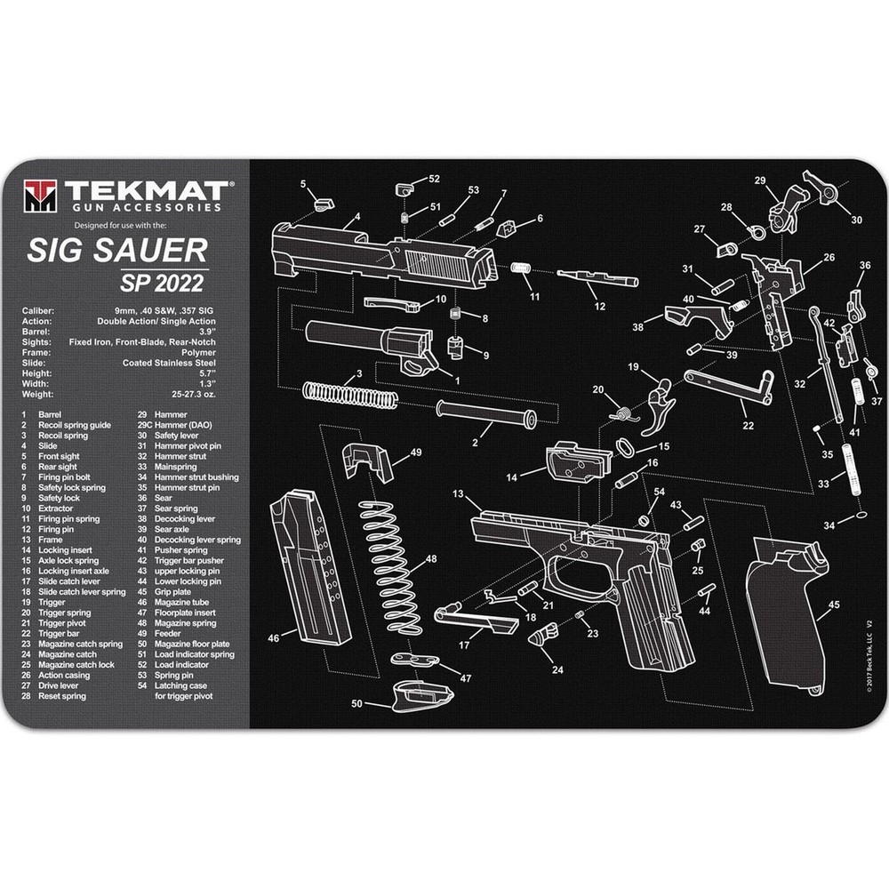 TekMat Original Gun Cleaning Mat – 17″ X 11″ – Sig Sauer SP2022
