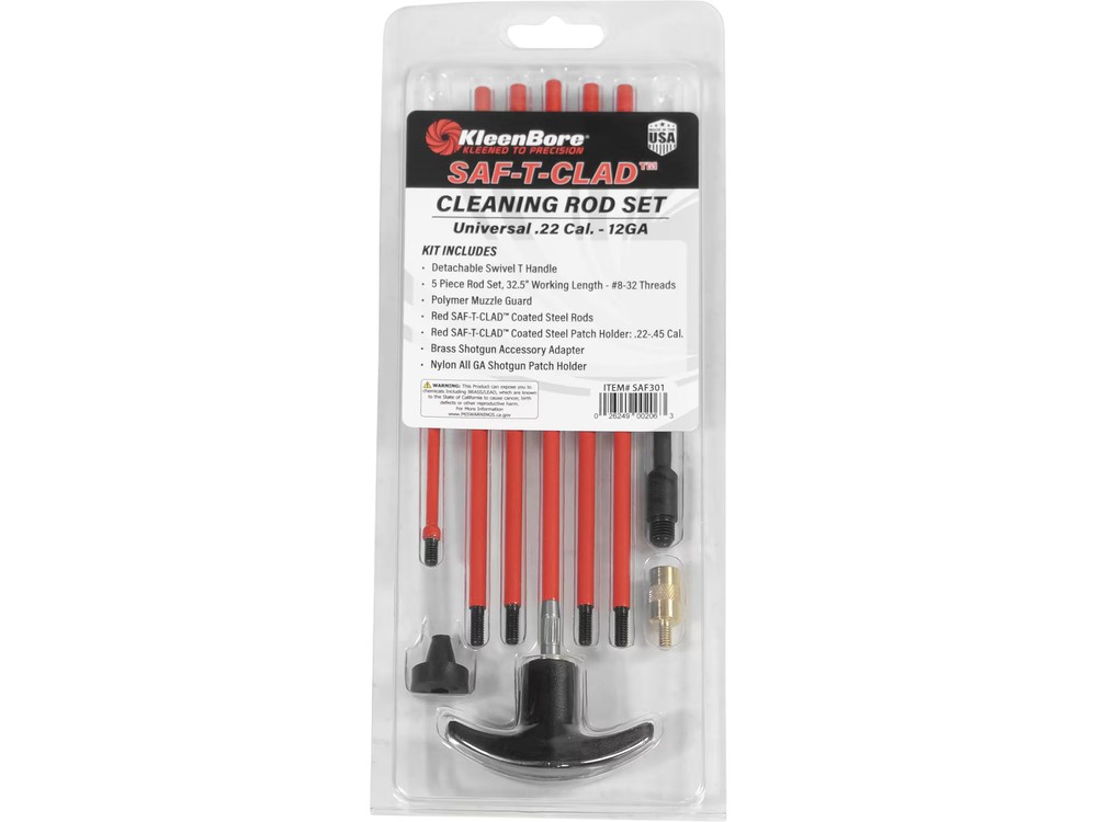 KleenBore Saf-T Clad Universal Coated Gun Cleaning Rods Rifle, Pistol, Shotgun
