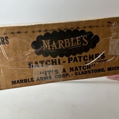 Marble’s Satchi Patches EMPTY Box Marble Arms Corp Gladstone Michigan Mich MI