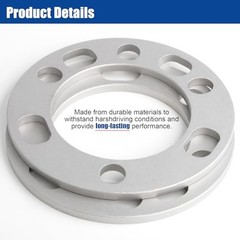 4PCS 6 Lug and 5 Lug Universal 8mm Wheel Spacers 5&6 Lug – 8mm(5/16″) Chrome