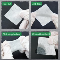Gun Cleaning Kit – 6″ Cotton Swabs & 2″ Lint-Free Pads, Highly Absorbent Supplie