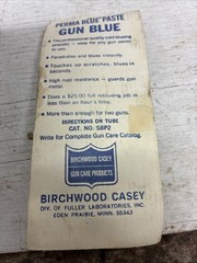 Birchwood Casey Perma Blue Paste Gun Blue-Restore/Touch Up-2 oz Tube Vtg