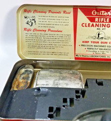 VINTAGE Outers Gunslick Rifle Kit No. 477 Tin 22 Cal .22 Gun Cleaning Kit