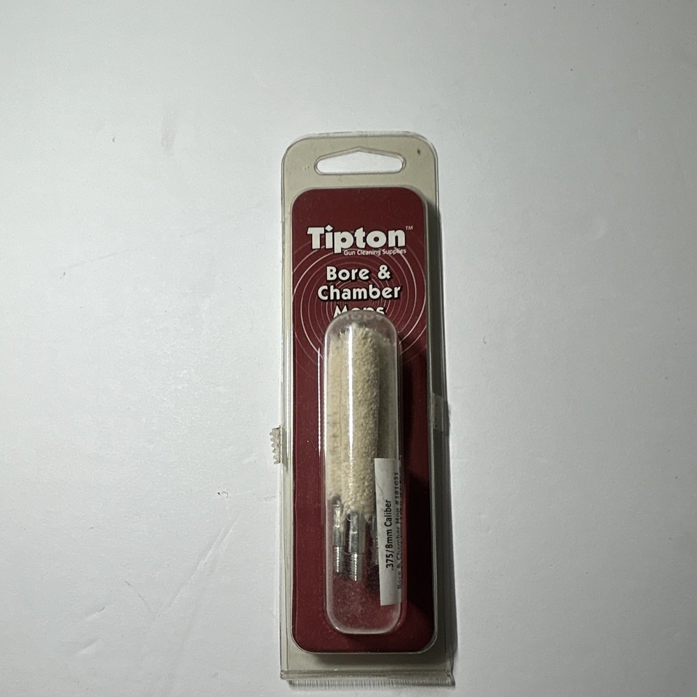 Tipton Bore Mop Cotton/Metal White Absorbent .375/8mm Cal #18031