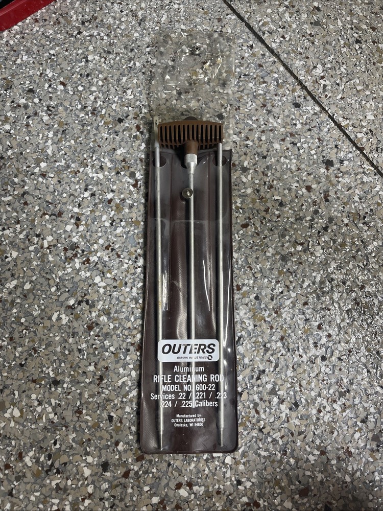 Vintage Outers Aluminum Rifle Cleaning Rod BP600, .22 .221 .223. .224 .225 CAL