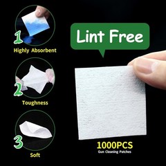 1oz 180mmx110mmx90mm, 1000Patches+ 200Pointed Swabs+ 2 Gun Cloths+ CLP