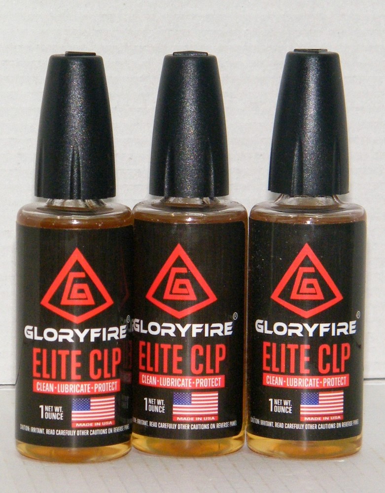 GLORYFIRE ELITE CLP (clean lubricate protect) 3 pack of 1 oz. bottles