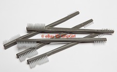 Set 3x Otis IWCK Replacement Gun/Rifle Smith Clear Nylon Cleaning Brushes Kit