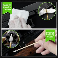 Universal Gun Cleaning Kit with 28″ Bore Cleaning Rod, Patches, Swabs and Brush