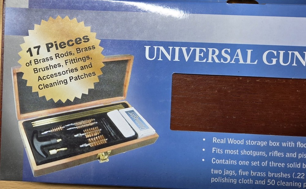 Gun Cleaning Kit Gunmaster Universal 17 Pieces 22. .30 40. Cal And 12, 20 Gag.