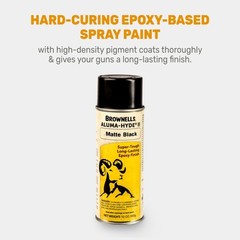 Brownells Aluma-hyde 2 Epoxy Based Firearms Finish Aerosol Can Matte B