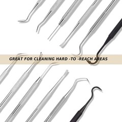 Gun Cleaning Brushes Picks Kit Set Brass Copper Steel Nylon Stainless Steel